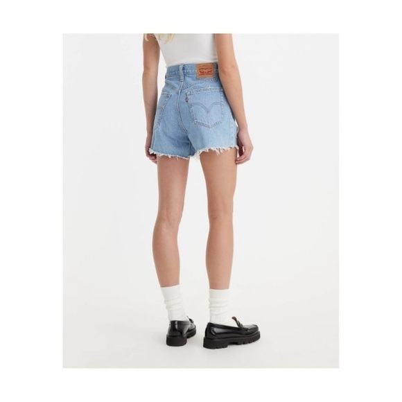 Levi's Women's High-Rise Mom Jean Shorts - Let It Be Fun - Picture 1 of 7